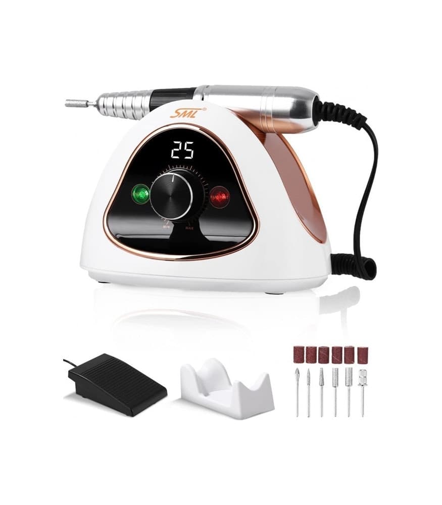 FRESA PROFESSIONALE PER UNGHIE M15 MANICURE PEDICURE 45000 GIRI/MIN 65W DISPLAY LED - 10