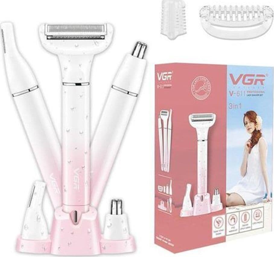 VGR V-611 Epilatore Donna Professionale USB Pelle Liscia Accessori Precisi - 2