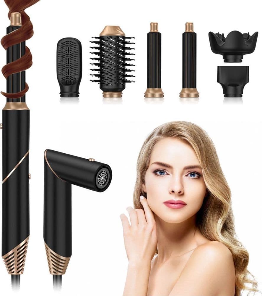 ASCIUGACAPELLI SPAZZOLA AD ARIA CALDA ARRICCIACAPELLI 6IN1 MULTIFUNZIONE STYLING DIFFUSORE - 2