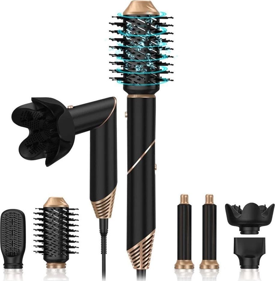 ASCIUGACAPELLI SPAZZOLA AD ARIA CALDA ARRICCIACAPELLI 6IN1 MULTIFUNZIONE STYLING DIFFUSORE - 3