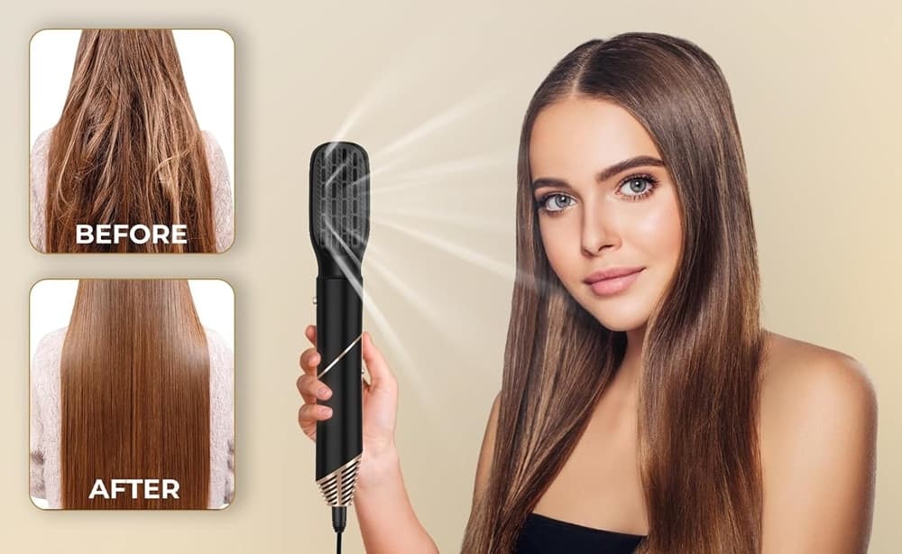 ASCIUGACAPELLI SPAZZOLA AD ARIA CALDA ARRICCIACAPELLI 6IN1 MULTIFUNZIONE STYLING DIFFUSORE - 10