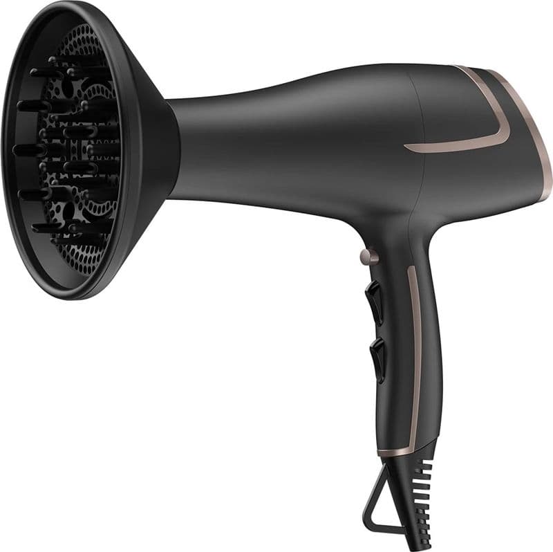 PHON ASCIUGACAPELLI 2100W MOTORE DC 2 VELOCITÀ 3 TEMPERATURE TASTO ARIA FREDDA DIFFUSORE - 5