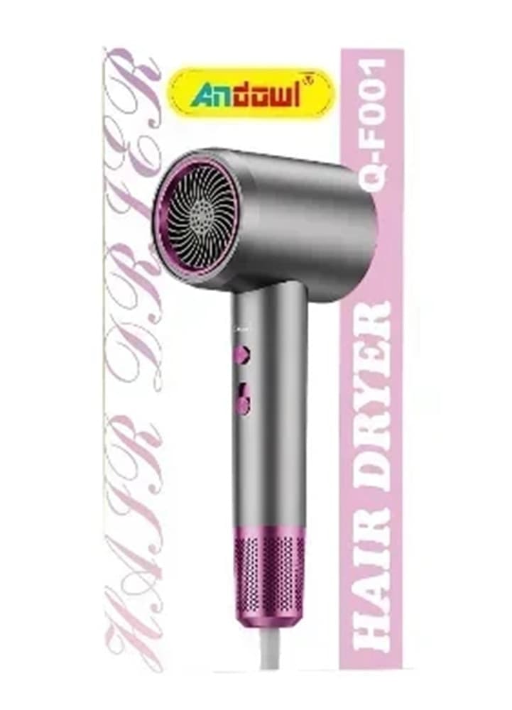 ASCIUGACAPELLI Q-F001 2 VELOCITÀ 2 TEMPERATURE TECNOLOGIA IONICA IMPUGNATURA ERGONOMICA - 5