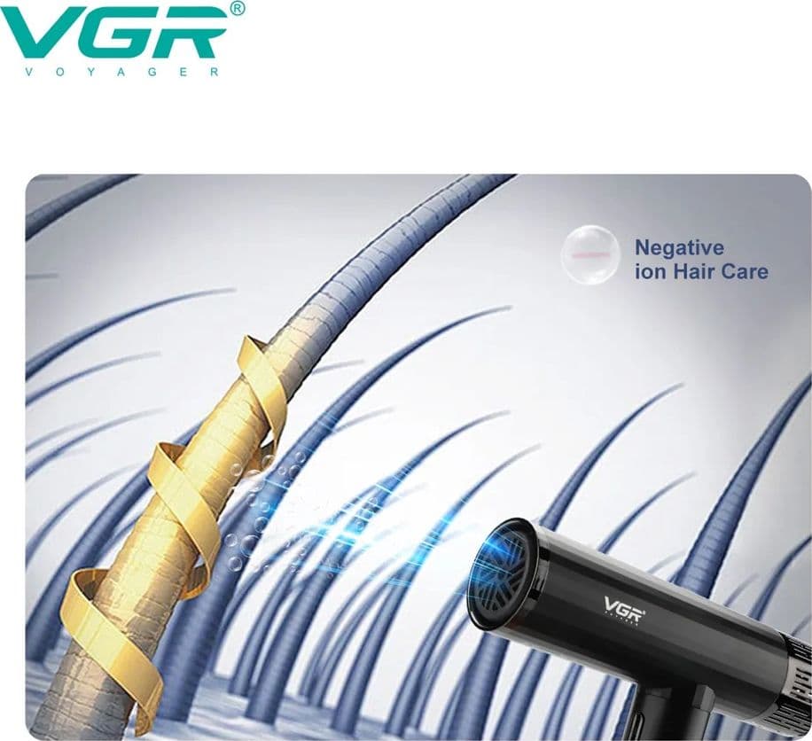 Asciugacapelli Professionale VGR V-427 – Motore BLDC 11000 RPM Parrucchiere - 8