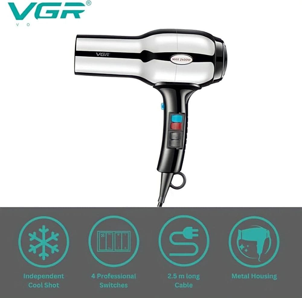 Hair Dryer Professionale VGR V-465 | Asciugacapelli Parrucchiere Styling - 2