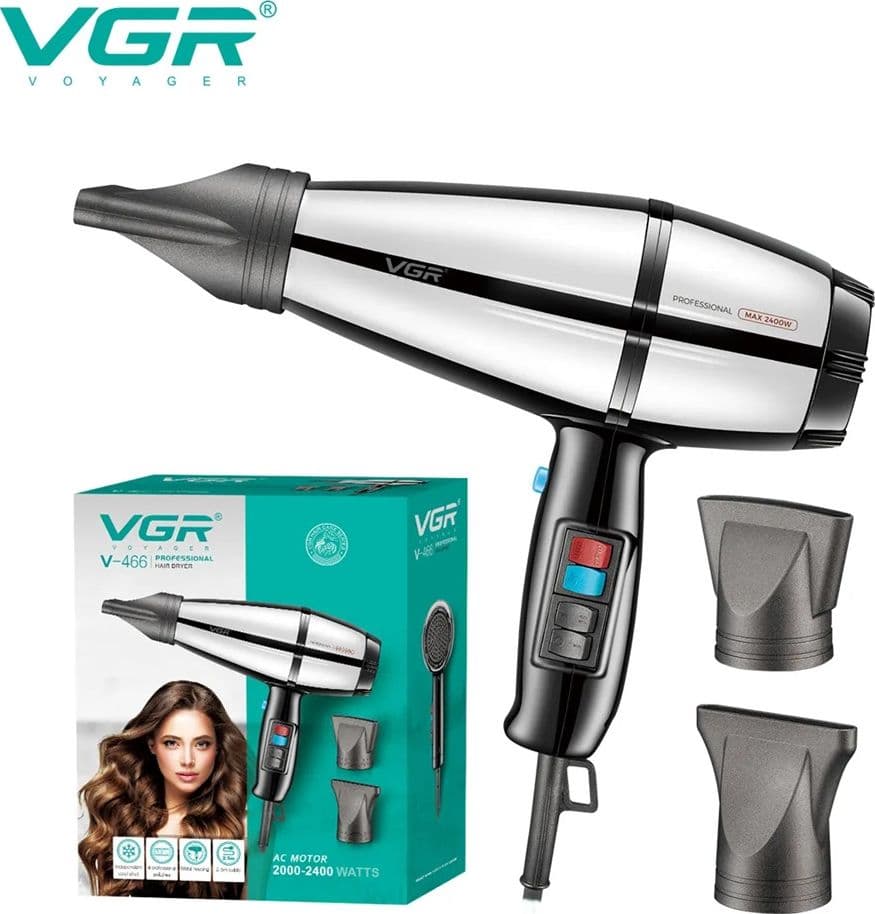 Asciugacapelli Professionale VGR V-466 2400W Ionico Parrucchiere Shop - 3