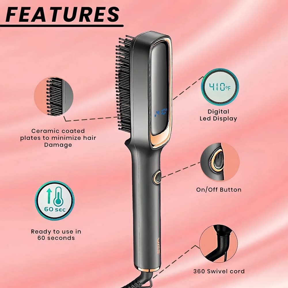 VGR V-560 Air Brush Professionale Spazzola Termica Parrucchiere Styling - 5