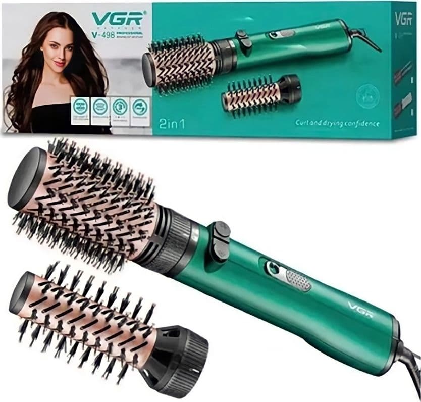 VGR V-498 Air Brush Professionale 1200W Spazzola Asciugacapelli Parrucchiere - 2