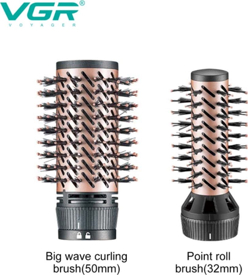 VGR V-498 Air Brush Professionale 1200W Spazzola Asciugacapelli Parrucchiere - 4