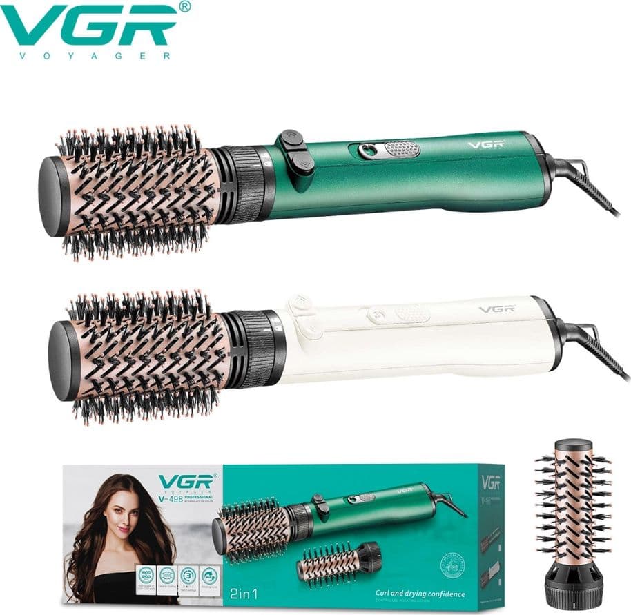 VGR V-498 Air Brush Professionale 1200W Spazzola Asciugacapelli Parrucchiere - 7