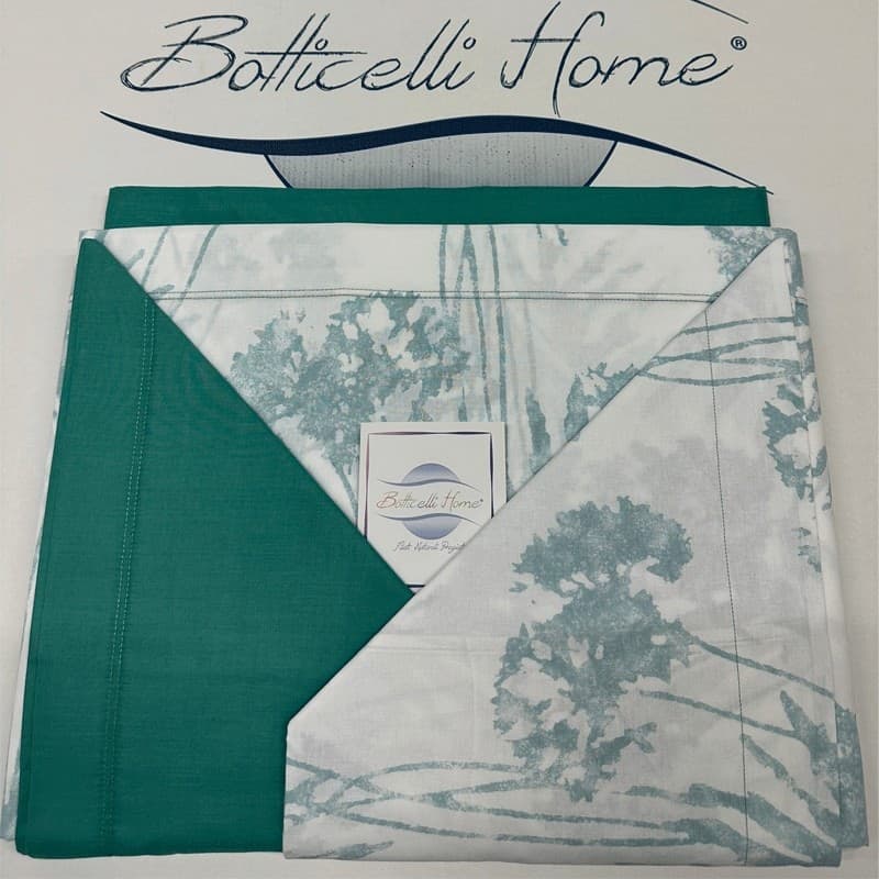 Completo lenzuola matrimoniale in cotone Amazzonia Botticelli Home - 10