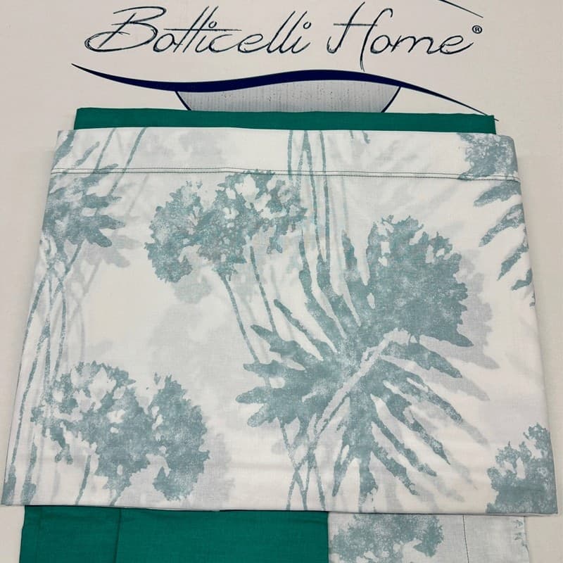Completo lenzuola matrimoniale in cotone Amazzonia Botticelli Home - 2
