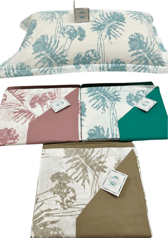 Completo lenzuola matrimoniale in cotone Amazzonia Botticelli Home - 7