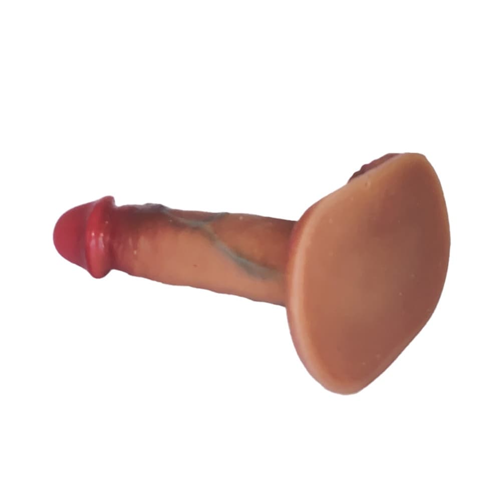 Dildo Realistico in Silicone Morbido pene 15 cm Naturale con Ventosa e Testicoli - 10