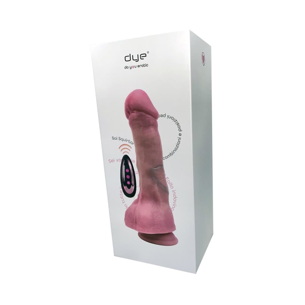 Vibratore Realistico Dildo con Vibrazione Spinta Riscaldante Ventosa Telecomando - 4