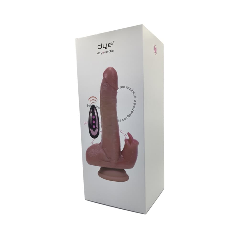 Vibratore Realistico Dildo con Spinta automatica Vibrazione Riscaldante e Lingua - 8