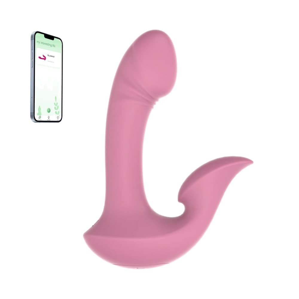 Vibratore Doppia Stimolazione Punto G e Clitoride 10 Modalità Controllo con App - 10