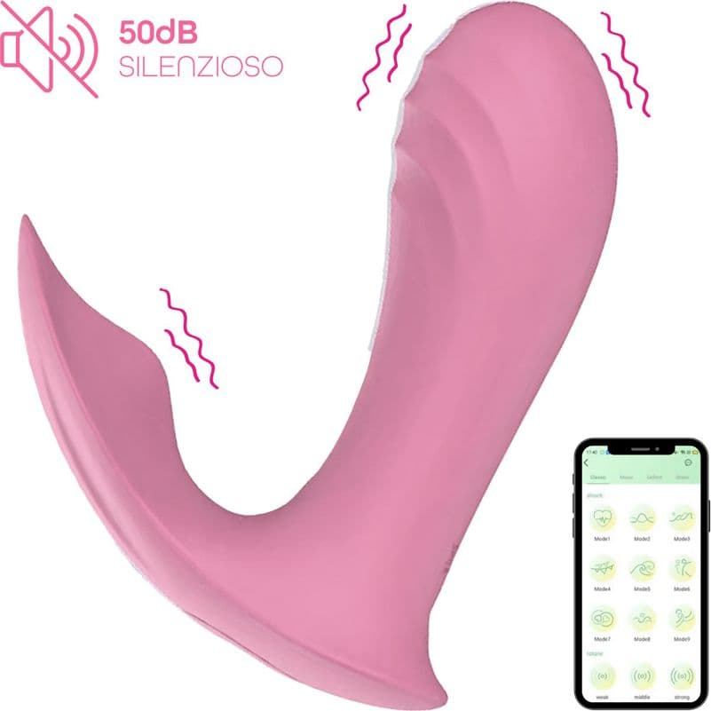 Vibratore Indossabile Punto G e Clitoride controllo con App 9 Vibrazioni Sex Toy - 13