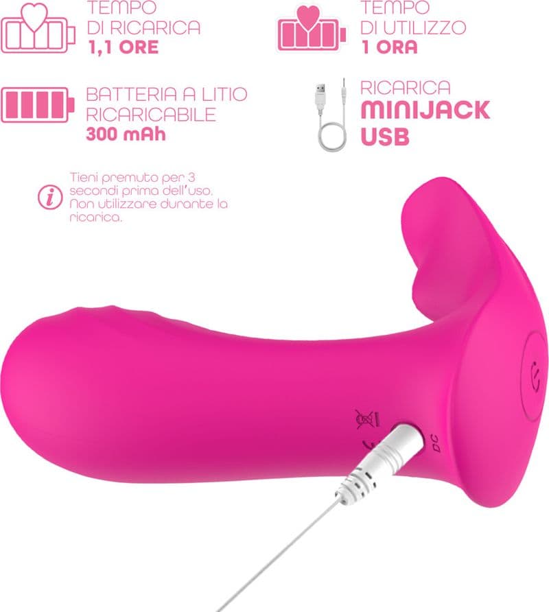 Vibratore Indossabile Punto G e Clitoride controllo con App 9 Vibrazioni Sex Toy - 5