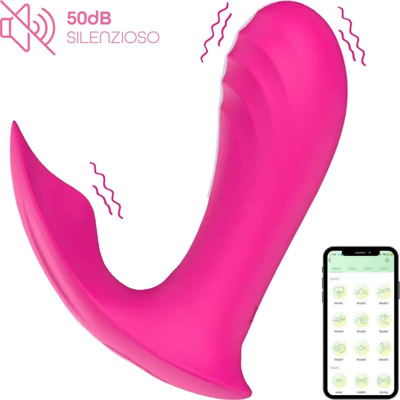 Vibratore Indossabile Punto G e Clitoride controllo con App 9 Vibrazioni Sex Toy - 6