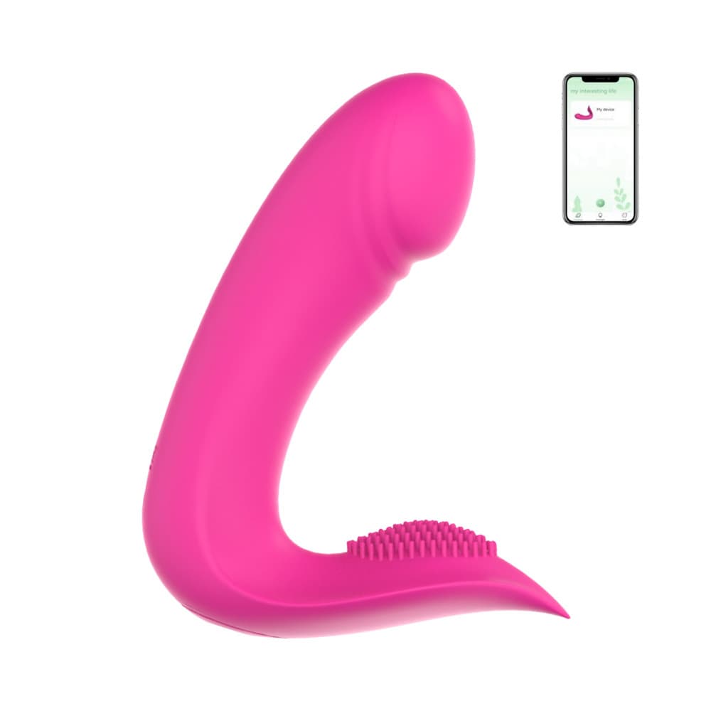 Vibratore Punto G Stimolatore Clitoride Chris 2in1 con App in Silicone Morbido - 1