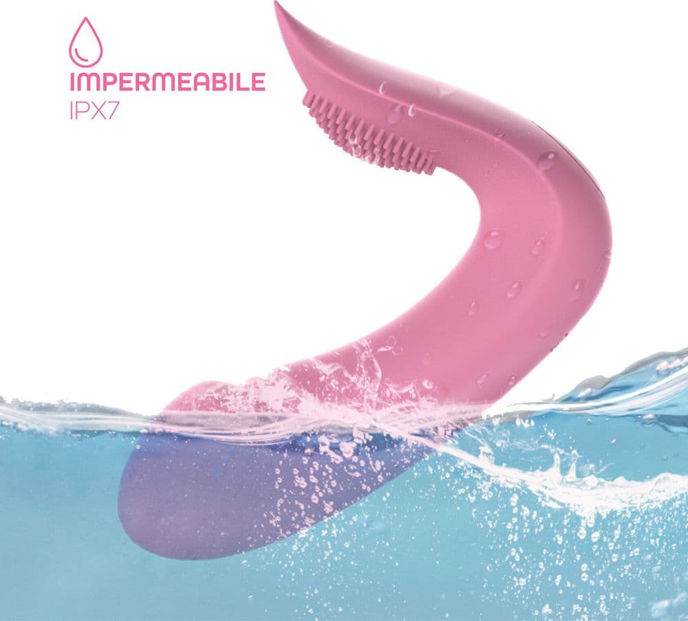 Vibratore Punto G Stimolatore Clitoride Chris 2in1 con App in Silicone Morbido - 11
