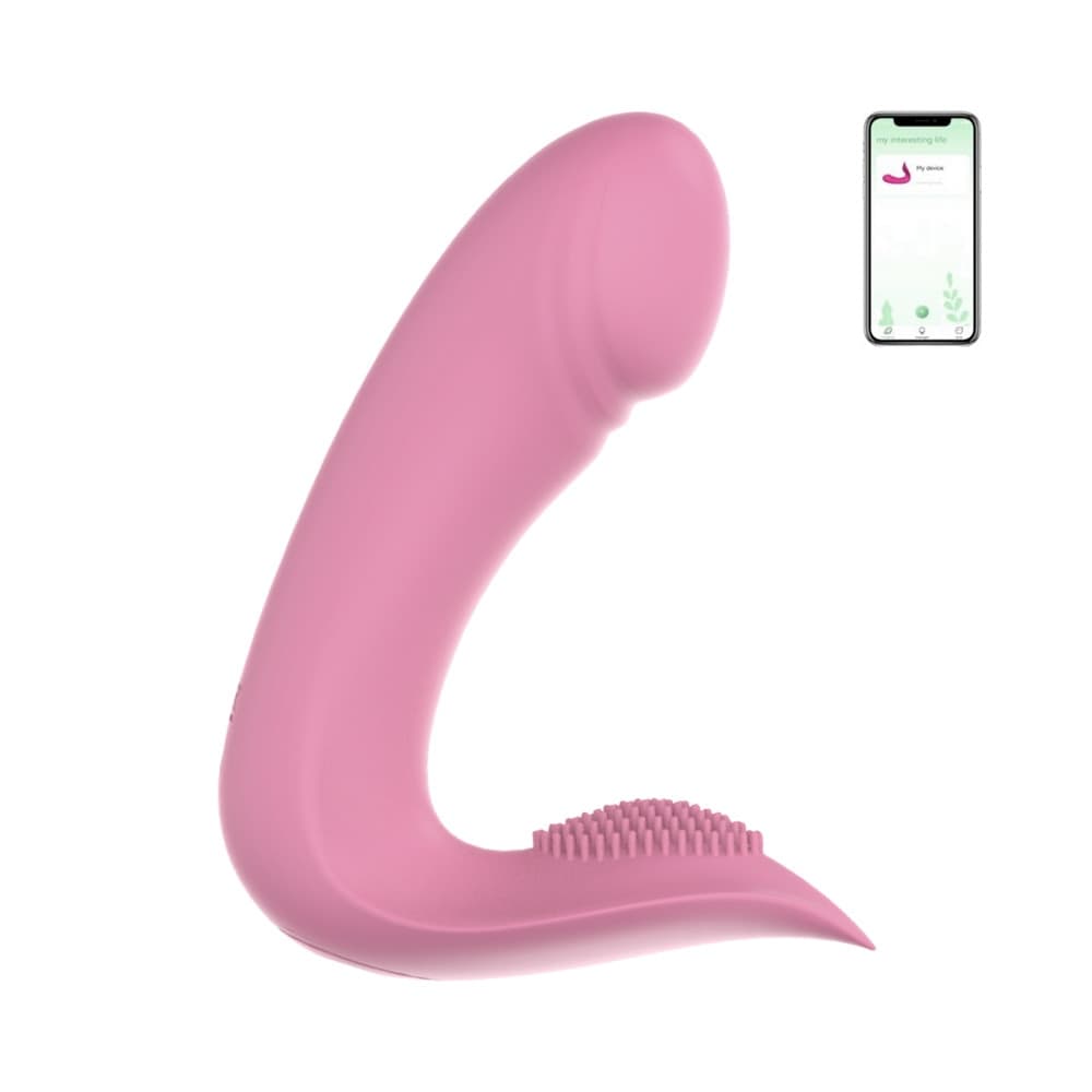 Vibratore Punto G Stimolatore Clitoride Chris 2in1 con App in Silicone Morbido - 9