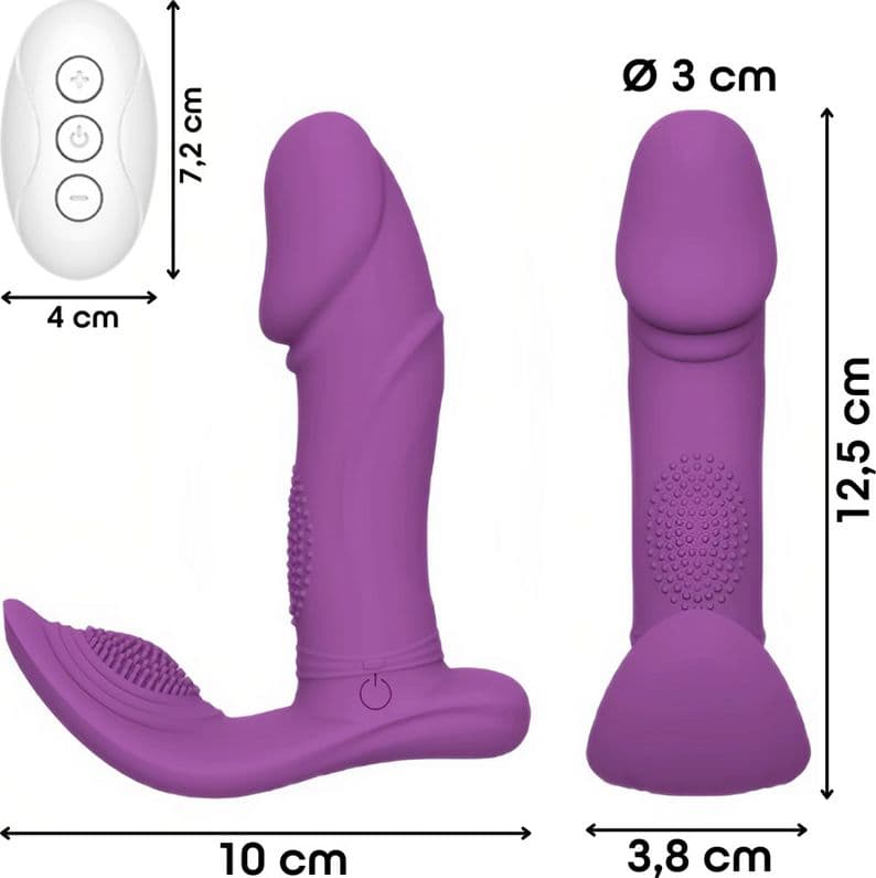 Vibratore Multifunzione Stimolazione Punto G Clitoride Telecomandato Oscillante - 10