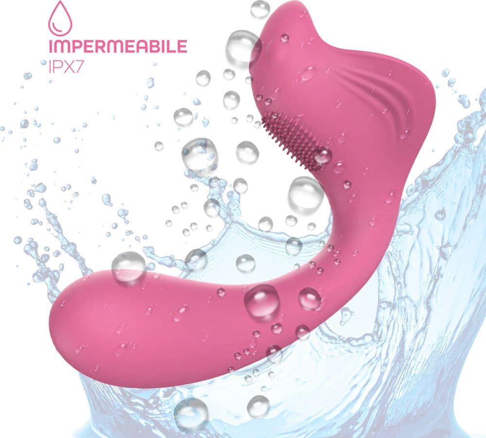 Vibratore a U punto G e clitoride con controllo tramite app in morbido silicone - 13