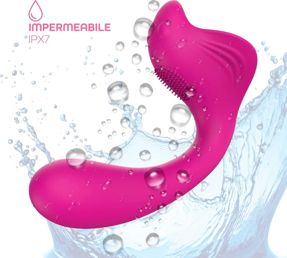 Vibratore a U punto G e clitoride con controllo tramite app in morbido silicone - 9