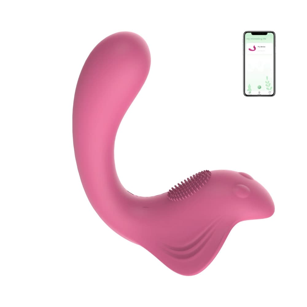 Vibratore a U punto G e clitoride con controllo tramite app in morbido silicone - 10