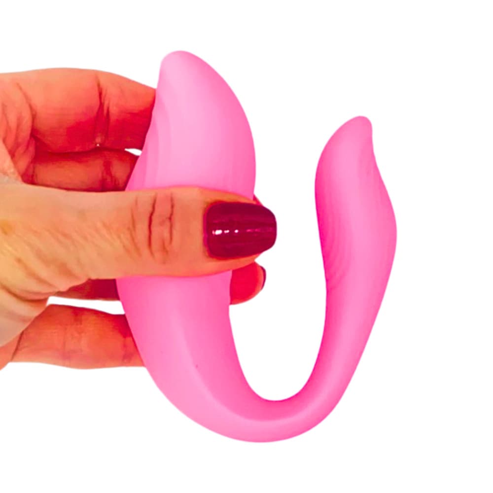 Vibratore Multifunzione Indossabile in Silicone Doppia Stimolazione con App USB - 16
