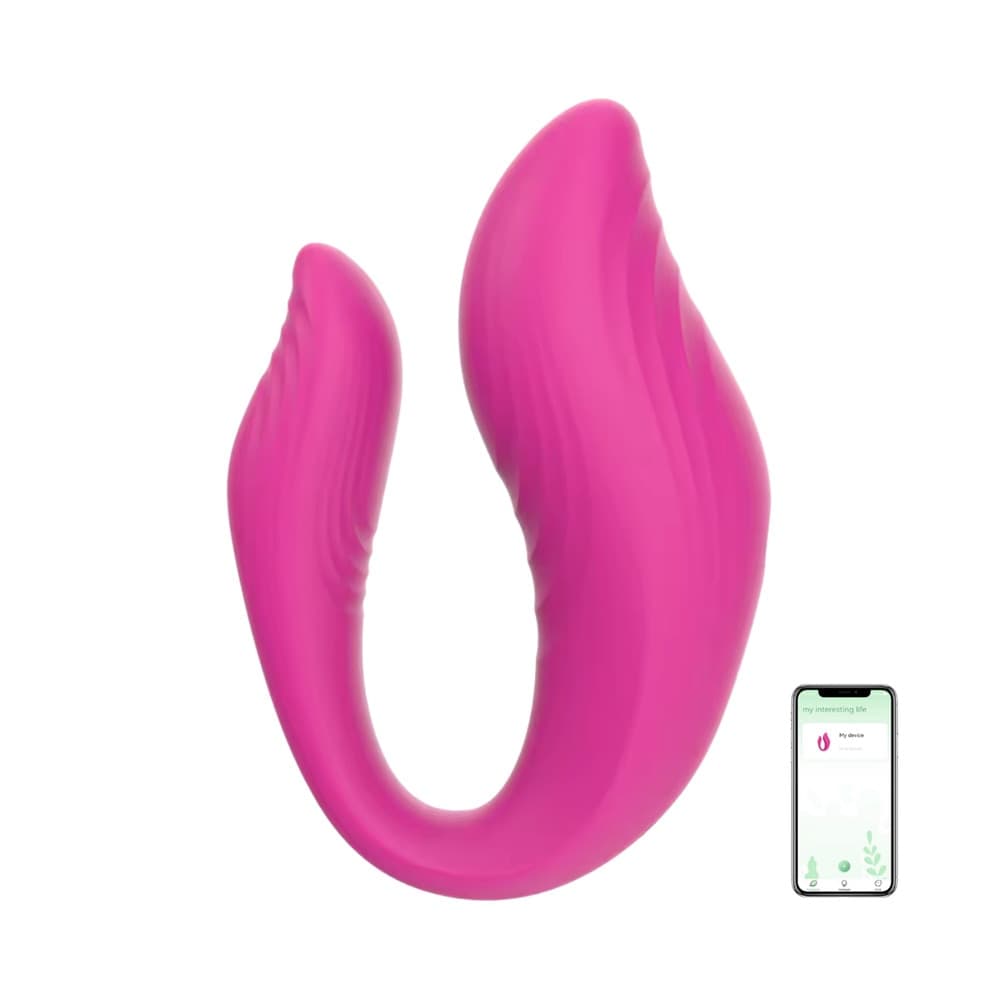 Vibratore Multifunzione Indossabile in Silicone Doppia Stimolazione con App USB