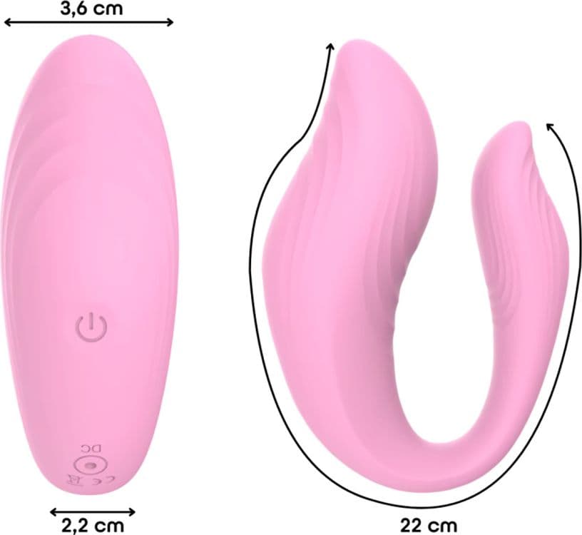 Vibratore Multifunzione Indossabile in Silicone Doppia Stimolazione con App USB - 13