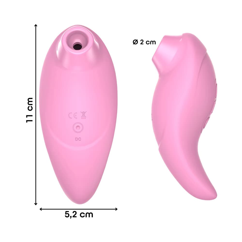 Succhia Clitoride Vibra 2in1 con Vibratore in Silicone sex toy multifunzione - 18