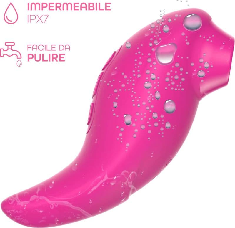 Succhia Clitoride Vibra 2in1 con Vibratore in Silicone sex toy multifunzione - 2