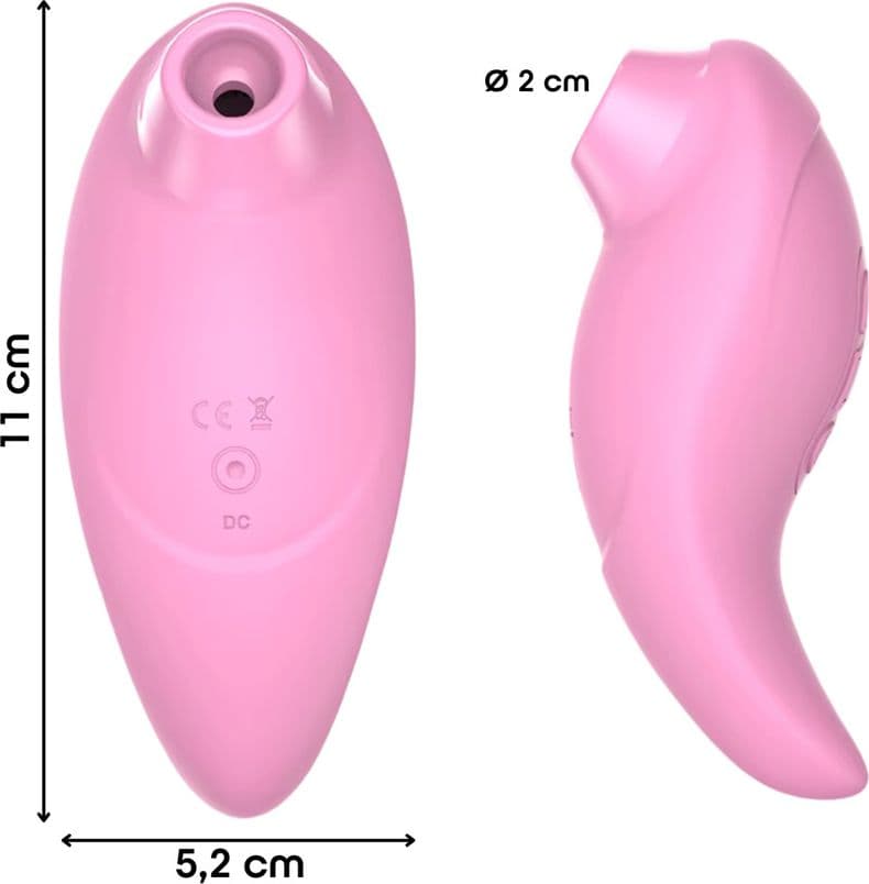 Succhia Clitoride Vibra 2in1 con Vibratore in Silicone sex toy multifunzione - 11