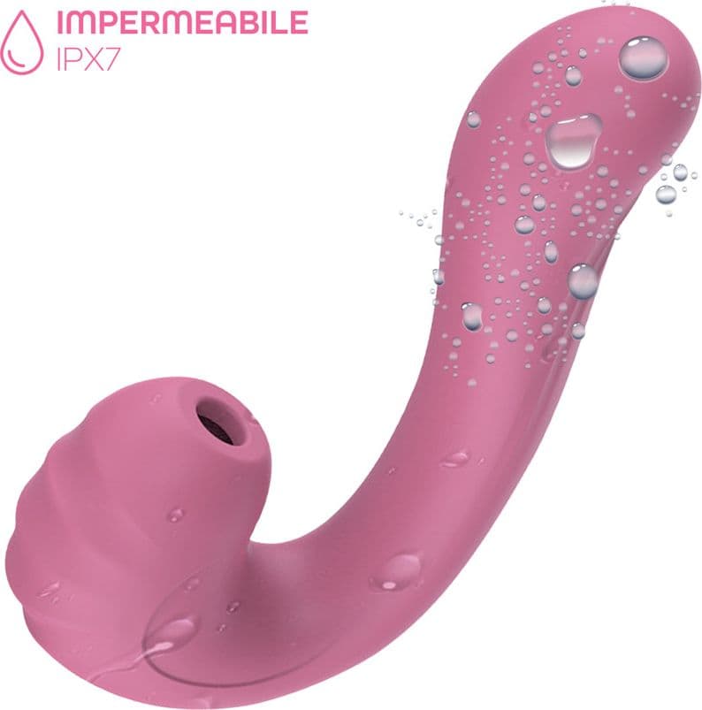 Vibratore Multifunzione Vibra e Succhia Doppia Stimolazione Punto G e Clitoride - 11