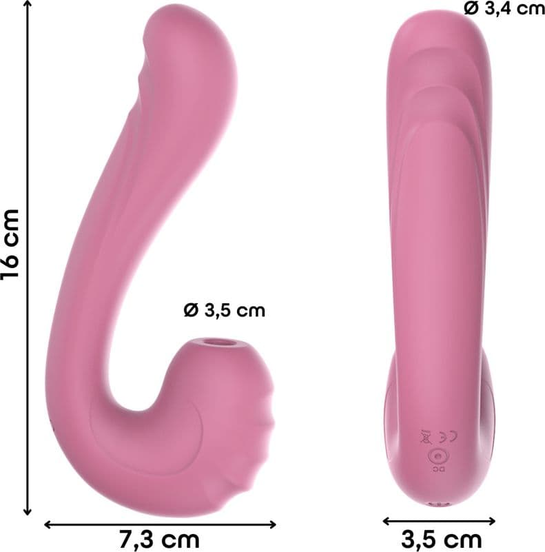 Vibratore Multifunzione Vibra e Succhia Doppia Stimolazione Punto G e Clitoride - 15