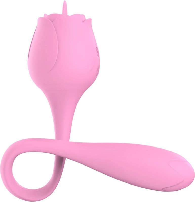 Stimolatore Clitorideo Licking Vibratore Punto G a forma di Rosa Lecca e Vibra - 10