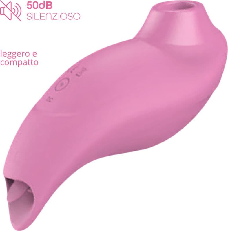 Succhia e Lecca Clitoride 2in1 Vibratore con Lingua doppio Stimolatore a Suzione - 15