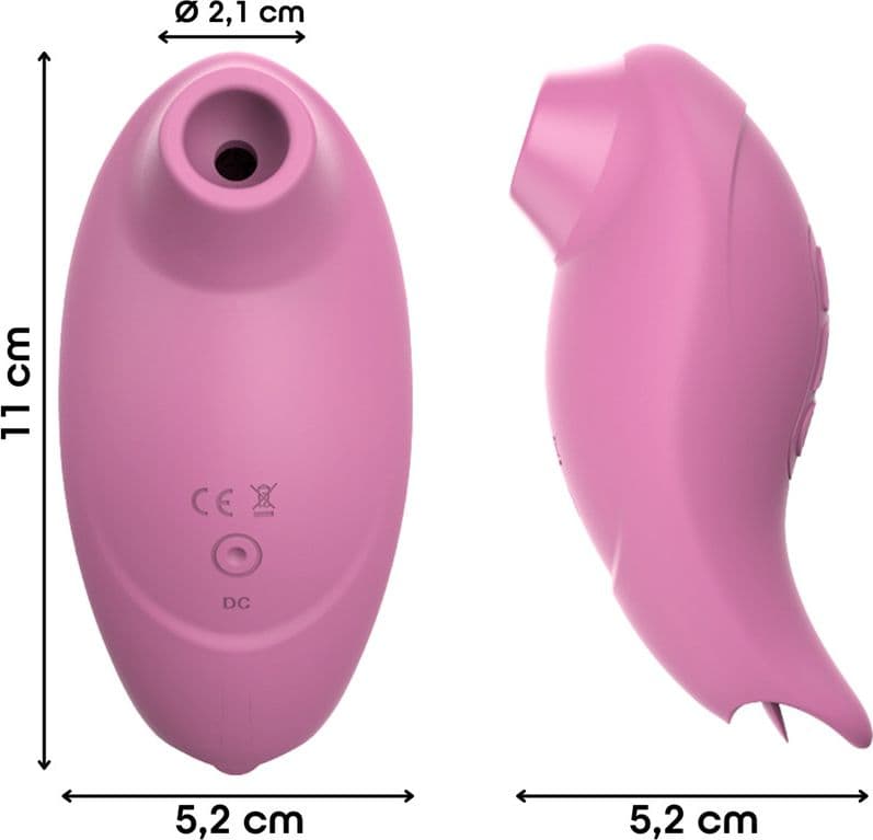Succhia e Lecca Clitoride 2in1 Vibratore con Lingua doppio Stimolatore a Suzione - 17