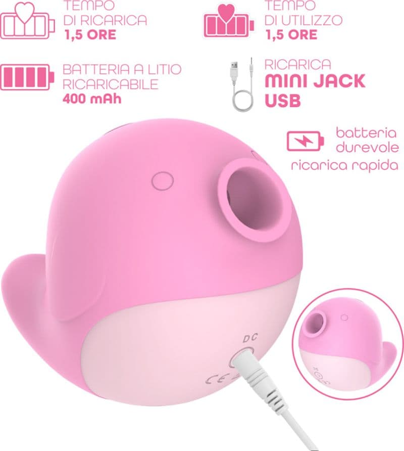 Succhia Clitoride con Vibrazione Stimolatore 2in1 Vibratore Multifunzione Vagina - 11