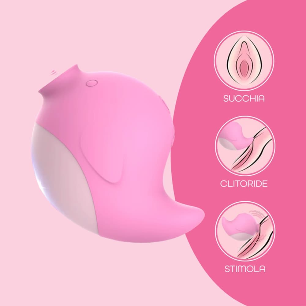 Succhia Clitoride con Vibrazione Stimolatore 2in1 Vibratore Multifunzione Vagina - 14