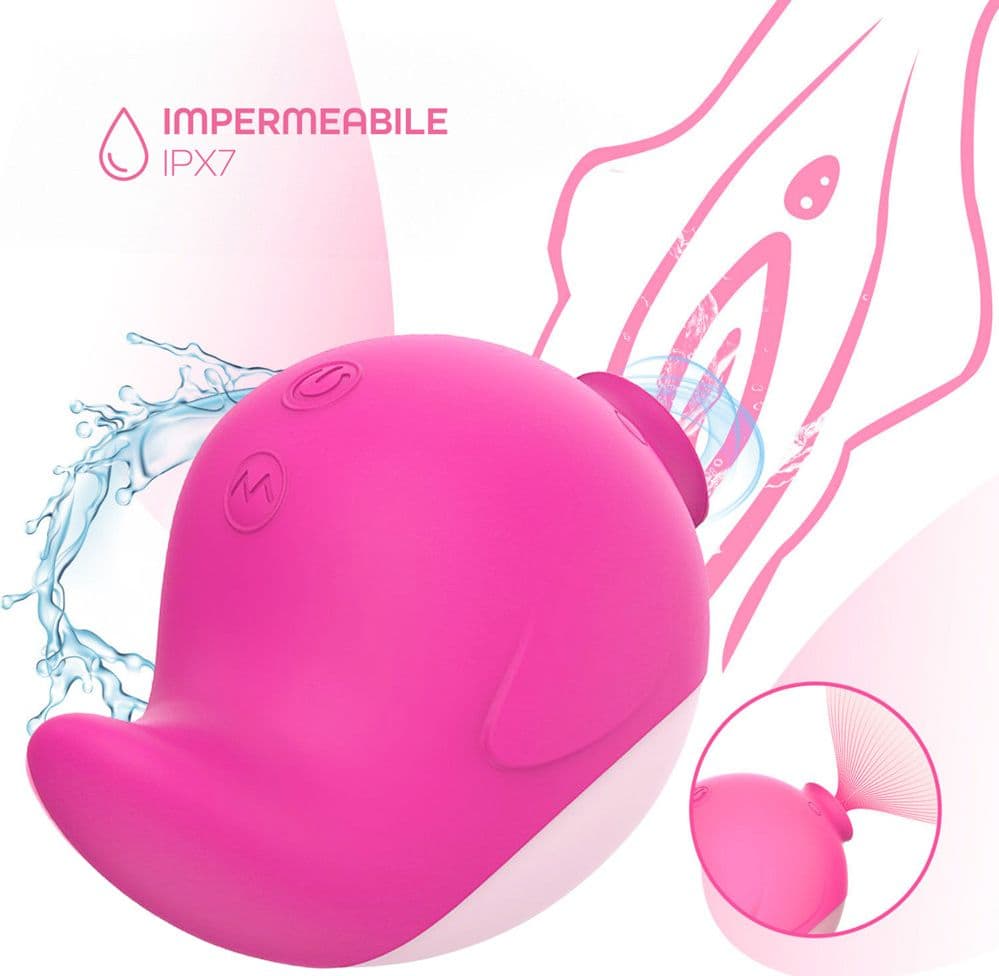 Succhia Clitoride con Vibrazione Stimolatore 2in1 Vibratore Multifunzione Vagina - 3