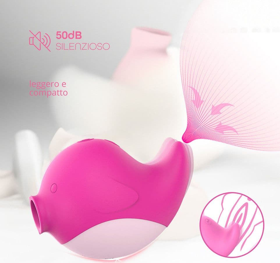 Succhia Clitoride con Vibrazione Stimolatore 2in1 Vibratore Multifunzione Vagina - 4