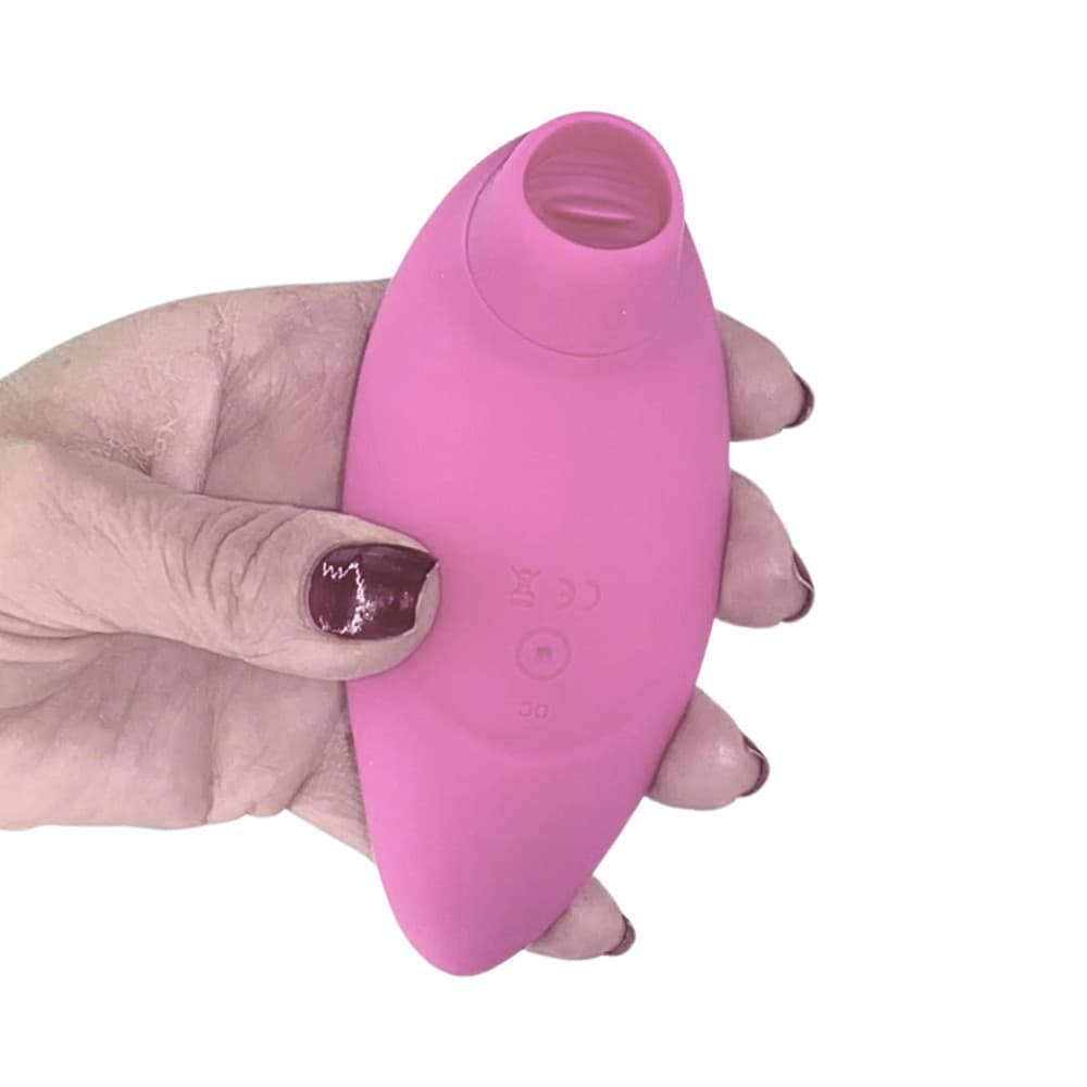 Stimolatore Clitoride 2in1 Vibra e Lecca Vibratore Multifunzione Licking Silicone - 11