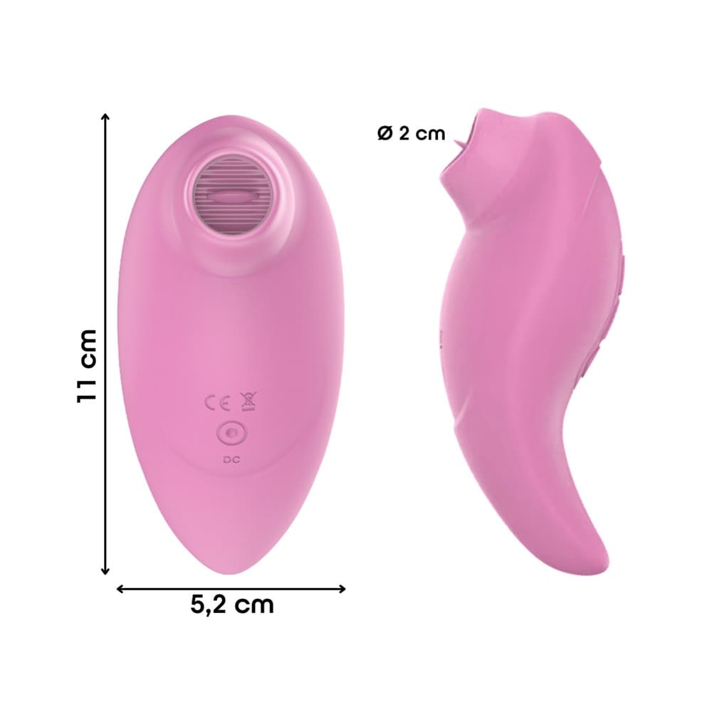 Stimolatore Clitoride 2in1 Vibra e Lecca Vibratore Multifunzione Licking Silicone - 13