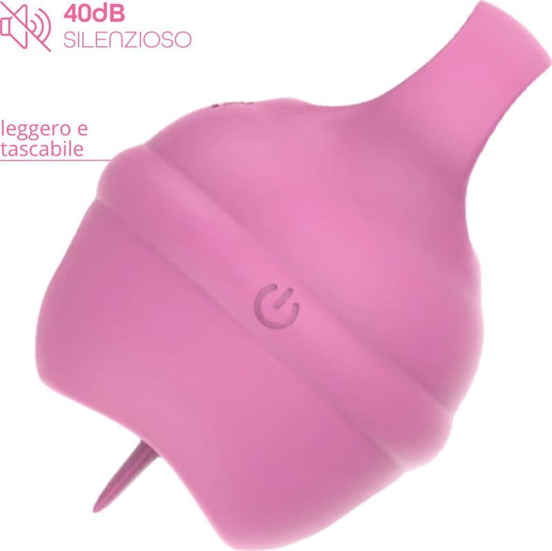 Lecca Clitoride Anello Vibratore con Lingua Stimolatore in Silicone Licking USB - 17