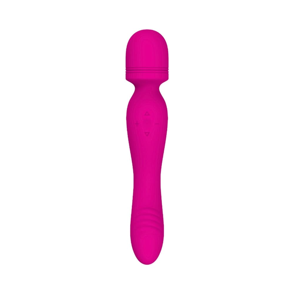 Wand Massager Vibratore Potente Dildo Massaggiatore in Silicone doppia Vibrazione - 8